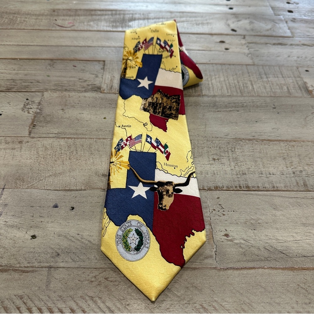 Ralph Marlin State of Texas Tie The Lone Star State
Longhorn